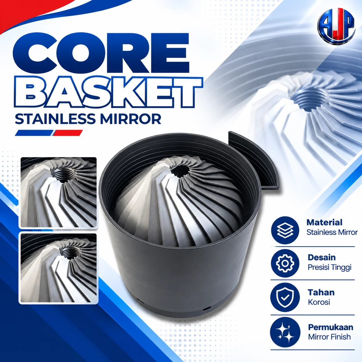 Core Basket Stainless Mirror (NQ, HQ, PQ)