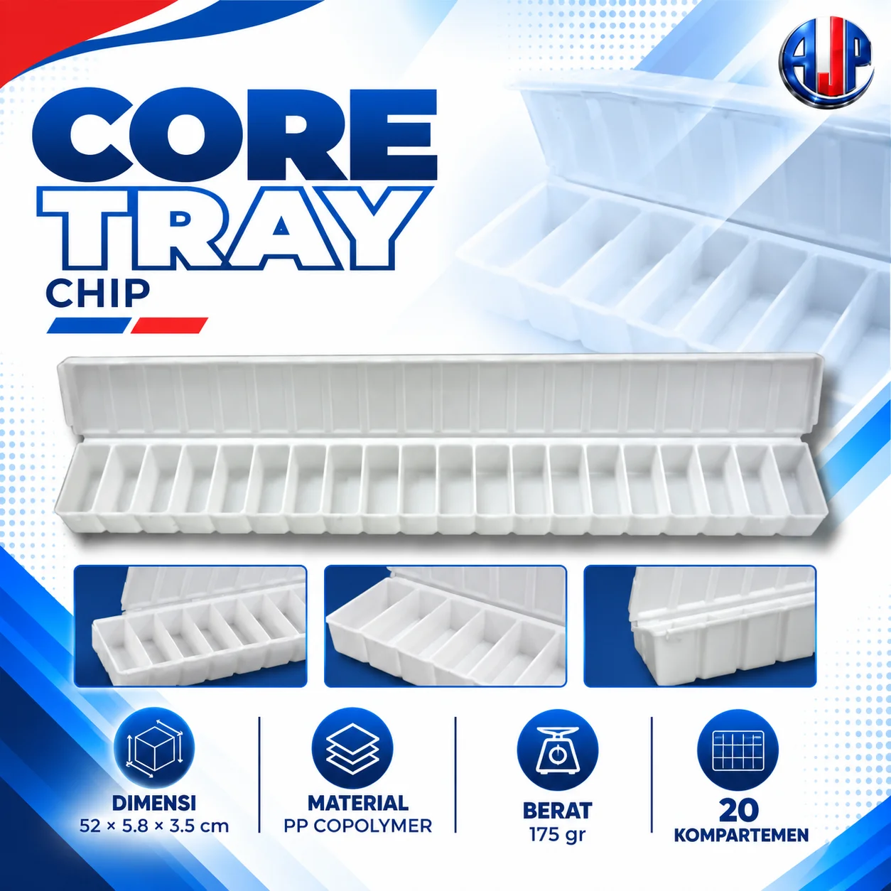 Core Tray Chip 20 Compartment